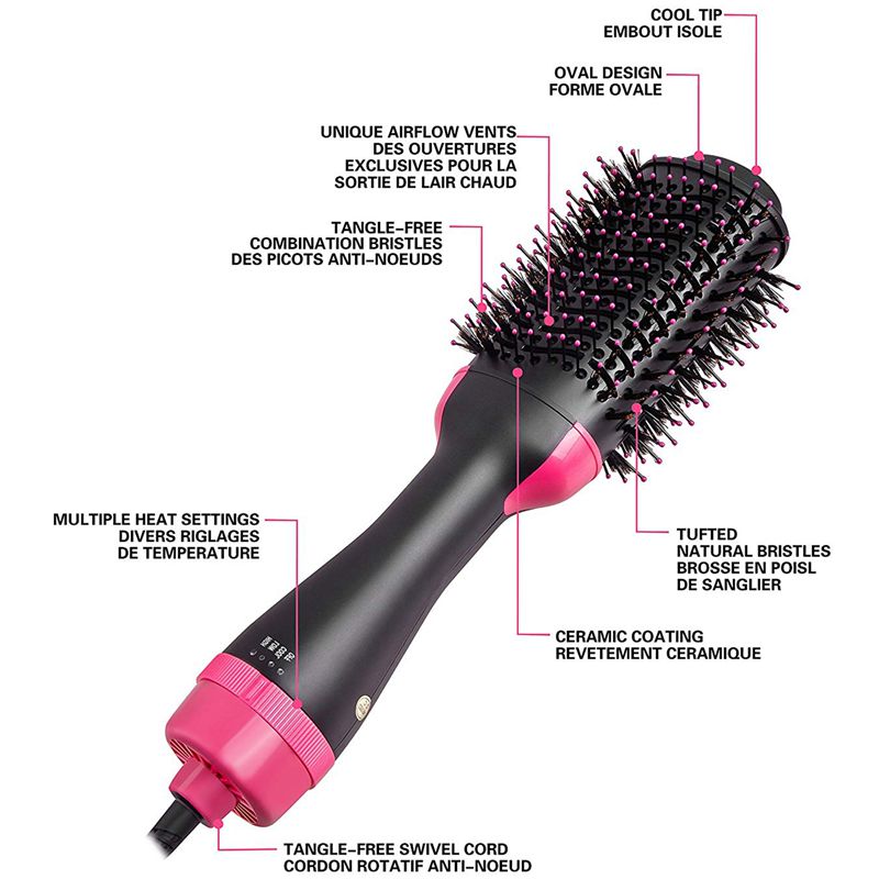 PROFESSIONAL ONE STEP HAIR DRYER BRUSH 2 IN 1